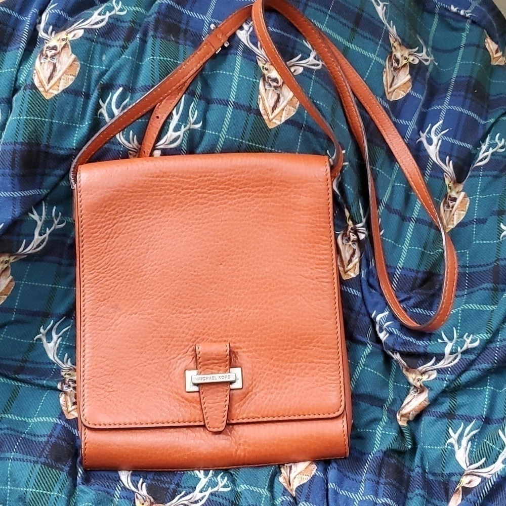 Michael Kors orange crossbody bag